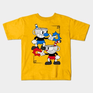 Cuphead Design - Colour Kids T-Shirt